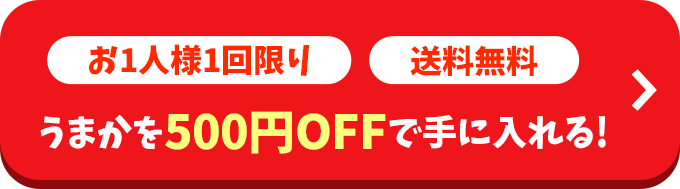 お1人様1回限り 送料無料 うまかを500円OFFで手に入れる！